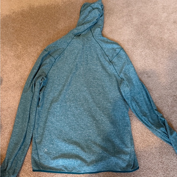 lululemon athletica Men's Teal Zip-Up Hoodie - Picture 2 of 2